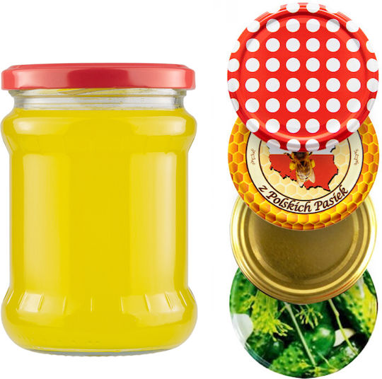8x Βάζα 500 Ml Μαρμελαδα Κονσερβα Κρεας Μελι
