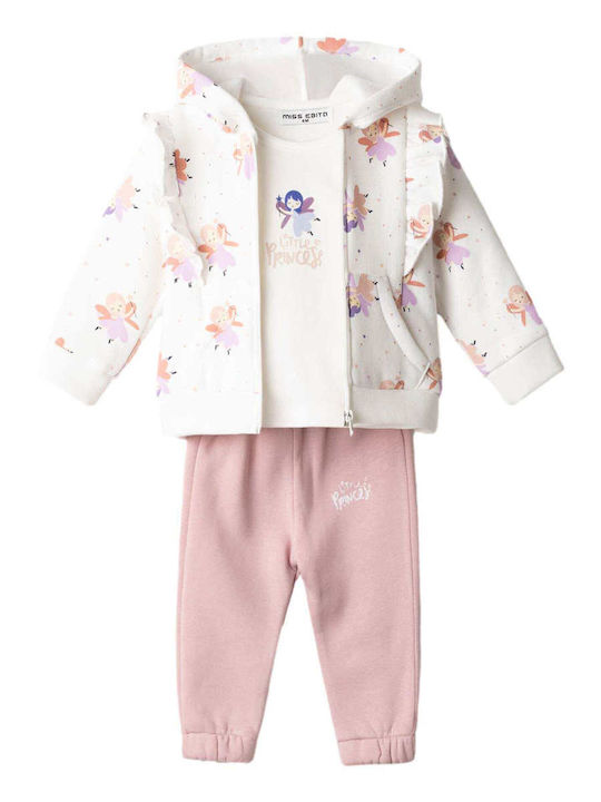Kinderbekleidungsset mit Sommerhose Weiß 3 Stück