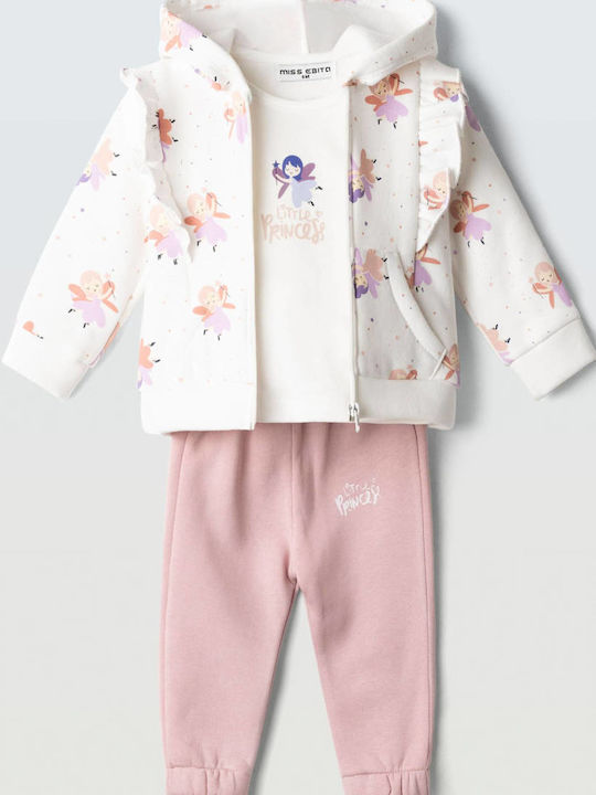 Kinderbekleidungsset mit Sommerhose Weiß 3 Stück