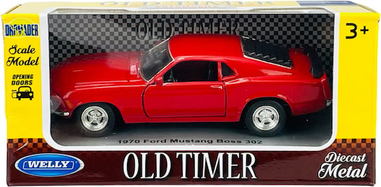 Welly Old Timer 1970 Ford Mustang Boss 302 Κοκκινο 1:34 49767