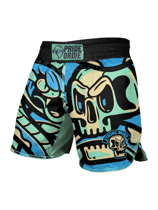 PrideOrDie POD308 MMA Shorts Blue