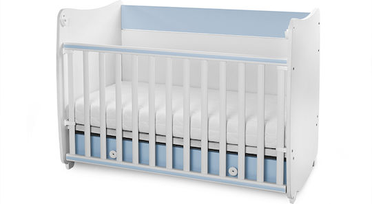 Lorelli Κούνια Dream White/Baby Blue με Συρτάρι
