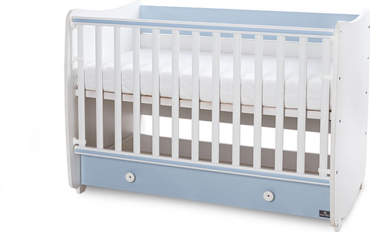 Lorelli Κούνια Dream White/Baby Blue με Συρτάρι