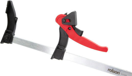 Rolson 300 Mm Lever Ratchet Clamp 120 Kg Clamping Force 90 Mm Jaw Depth