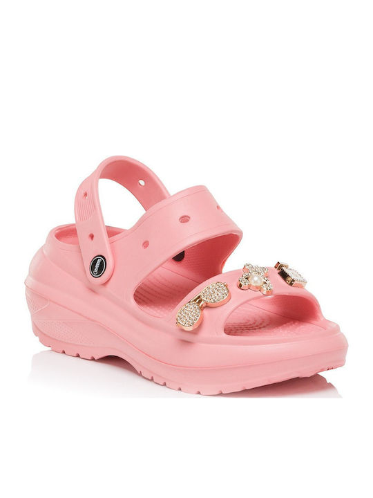 Flip Flops In Sandal Style In Pink Colour