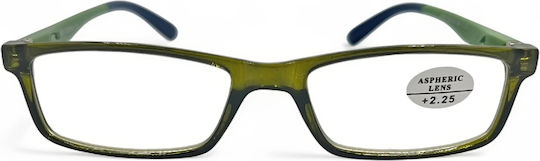 Optosquad Reading Glasses +1.50 In Green Colour 8779-3