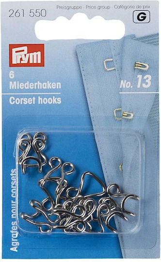 Prym Accesorii de cusut argintii 6 buc
