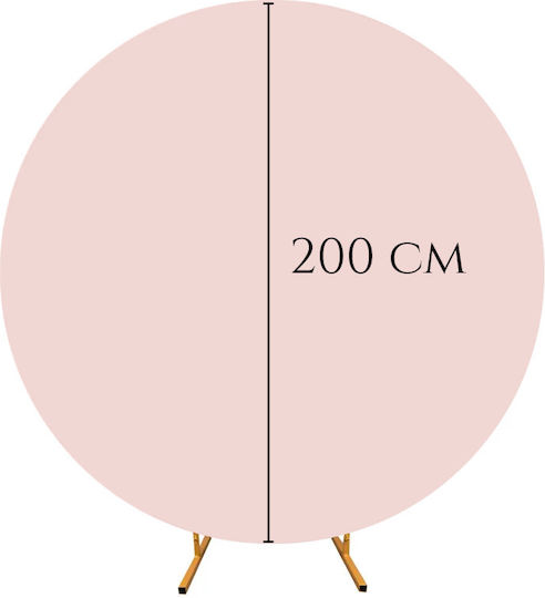 Arc De Baloane Rotund Cu Două Fețe Perete Foto 200 Cm Roz