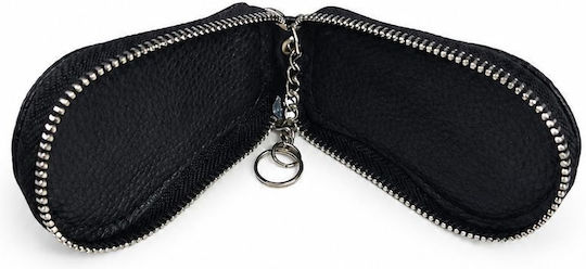 Opel Premium Eco Leather Car Key Cover – Elegant Cover Metal Ring Black