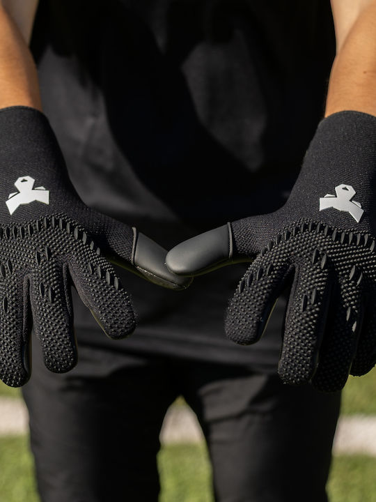 Fearless Goalkeepers Wolf Pro+ Torwarthandschuhe Erwachsene & Kinder Schwarz