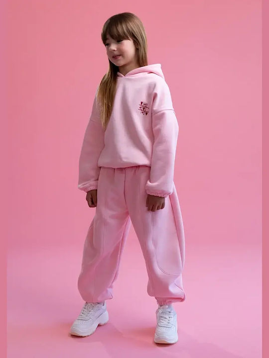 Kids Sweatpants Set Pink