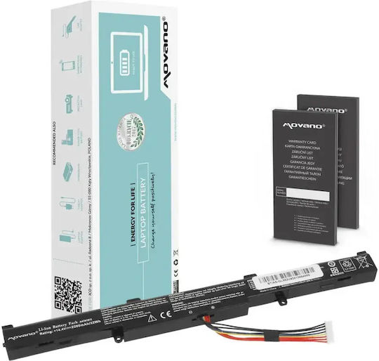 Съвместима Батерия за Asus ROG Asus Rog Strix GL553VD, GL553VE, GL553VW, GL753V, GL753VD с 2200mAh