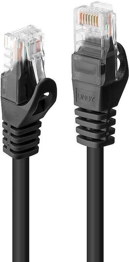 Lindy U/UTP Cat.6 Gigabit Ethernet Network Cable 0.3m Black