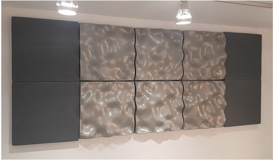 Alphacoustic Oceanos Sound Diffuser (1pcs) in Design Wave 60cm x 60cm x 110mm in Gray Color