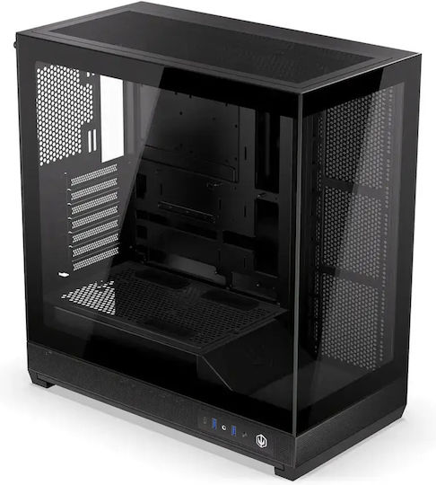 Endorfy Fishtank 6000 Flex Gaming Midi Tower Computer Case with Side Window Black
