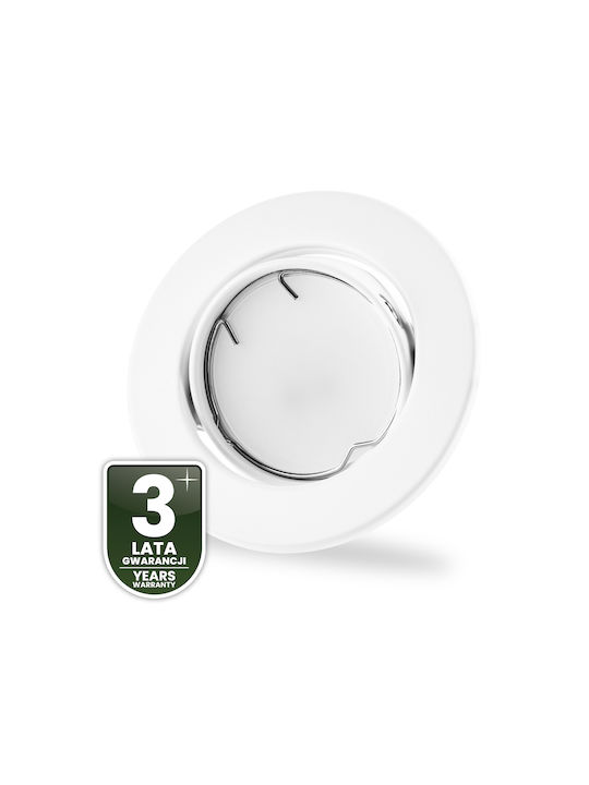 Aureli Einbau Deckenstrahler Rund Leuchtmittel Weiß Blatt Mr16 Gu10