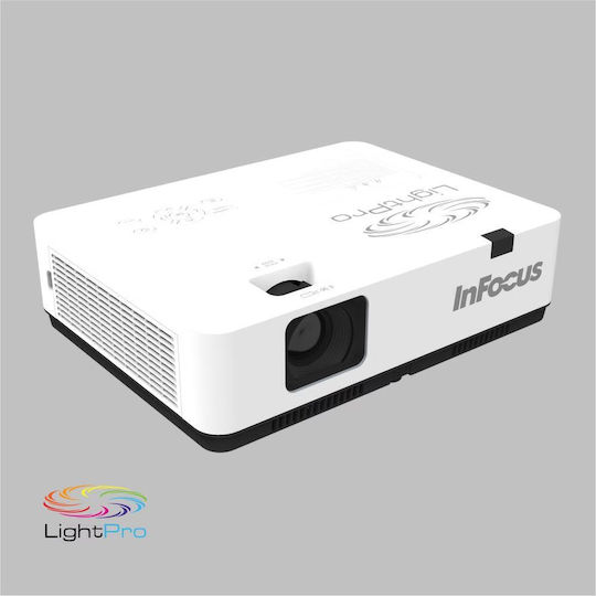 InFocus Lightpro LCD IN1049 Проектор LCD Full HD Обикновена лампа с вградени високоговорители Бял