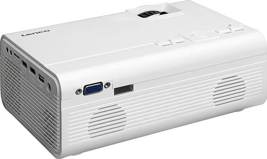 Lenco LPJ-280WH Projector LCD LED Lamp with Built-in Speakers White
