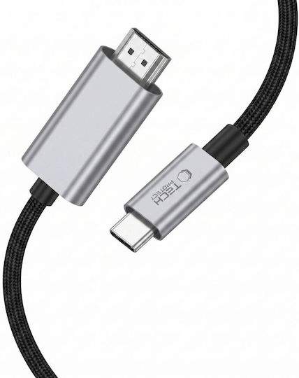 Tech-Protect Ultraboost HDMI 2.1 HDMI Cable HDMI male - USB-C male 2m Grey