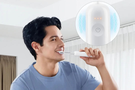 Laifen Wasserflosser mit Drucksensor und Reiseetui Weiß