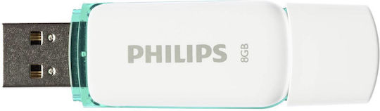 Philips Snow Edition 2.0 8GB USB 2.0 Stick Λευκό