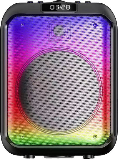 Boxă Karaoke cu Microfon Wireless și Efecte de Iluminare SM-B122 Negru