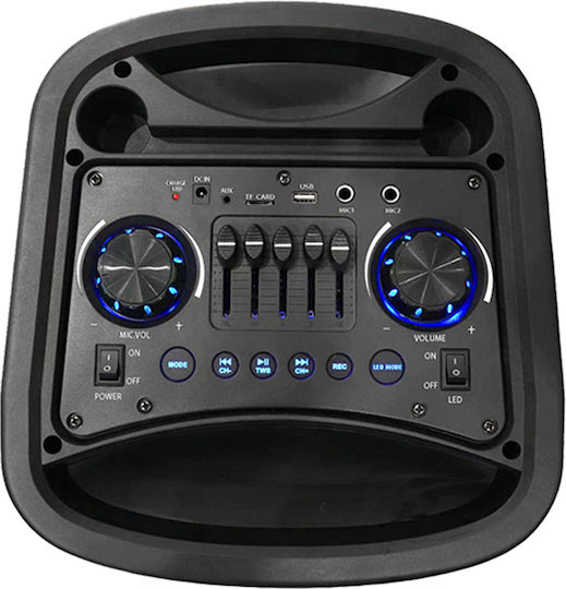 Karaoke Speaker with Wireless Microphone and Lighting Effects SM-1022 Black
