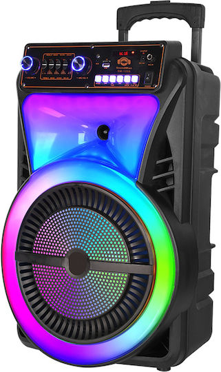 Karaoke Speaker With Wireless Microphone And Lighting Effects SM-1209 Black