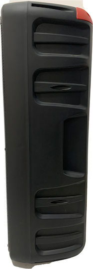 Karaoke Speaker with Wired Microphone and Lighting Effects SM-8802 Black