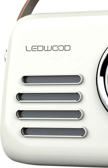 Ledwood Alma Επιτραπέζιο Ραδιόφωνο Λευκό