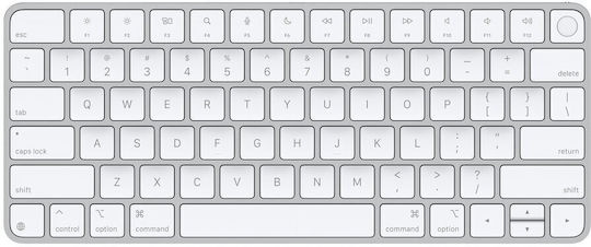 Apple Magic Keyboard с Touch ID за Mac с Apple Silicon (USB–C) Безжично Само клавиатура Международен английски Бял