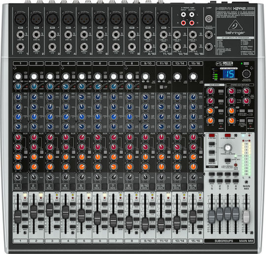 Behringer Xenyx X2442 USB 10 XLR Inputs Case Bundle