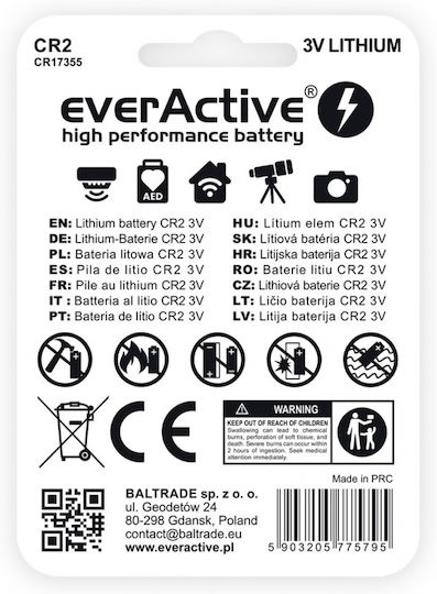 EverActive Baterie de Litiu CR2 1buc
