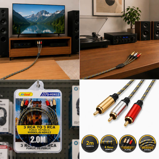 Andowl Cable - 2m Q-HD623