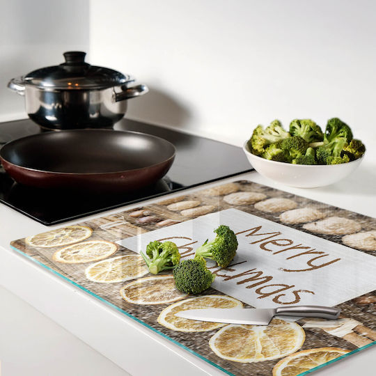 Tulup Glass Black Chopping Board 60x52cm