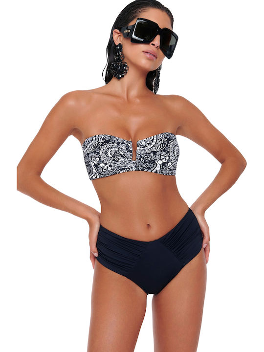 Bikini Slip Ψηλόμεσο Μαύρο