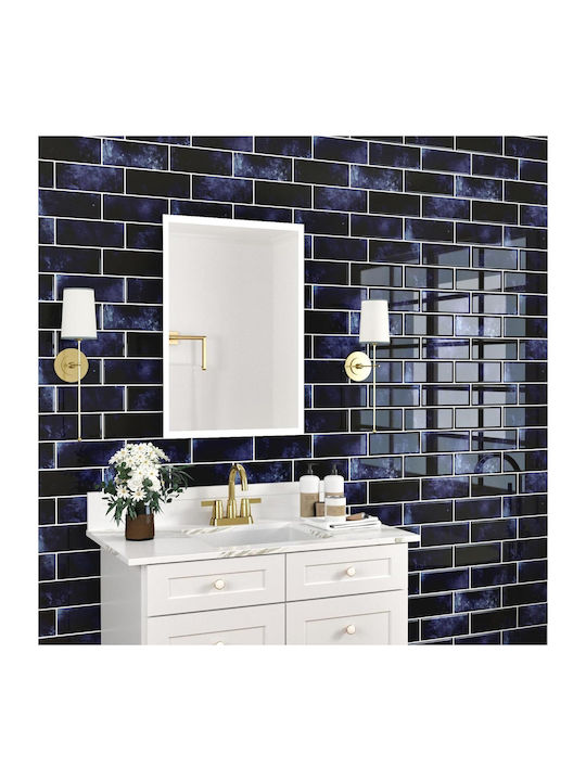 3d Purple Self-adhesive Wall Tile Stickers 10 Pcs 0.9 M²