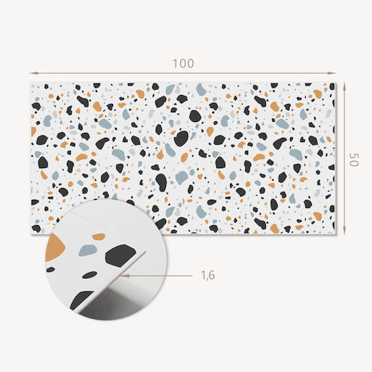 Panou Autocolant Tipărit Din Vinil 100x50 Cu Model Pete Abstracte