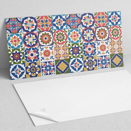 Wandsticker Vinyl Dekoration Flur Grafiken 100x50 cm Mosaik Quadratische Designs