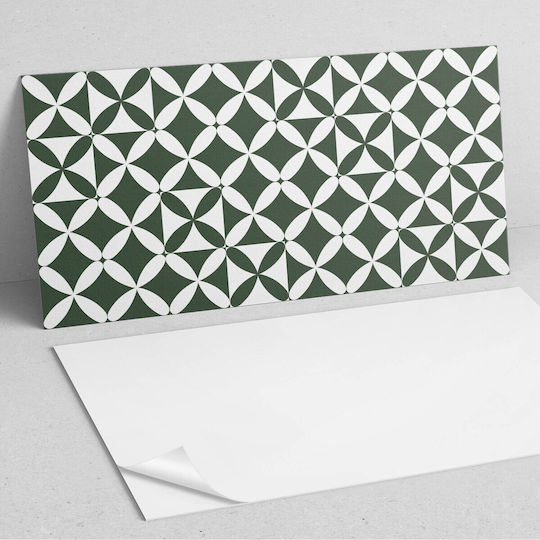 Panou de Perete din Vinil pentru Sufragerie 100x50 cm Model Geometric de Șah