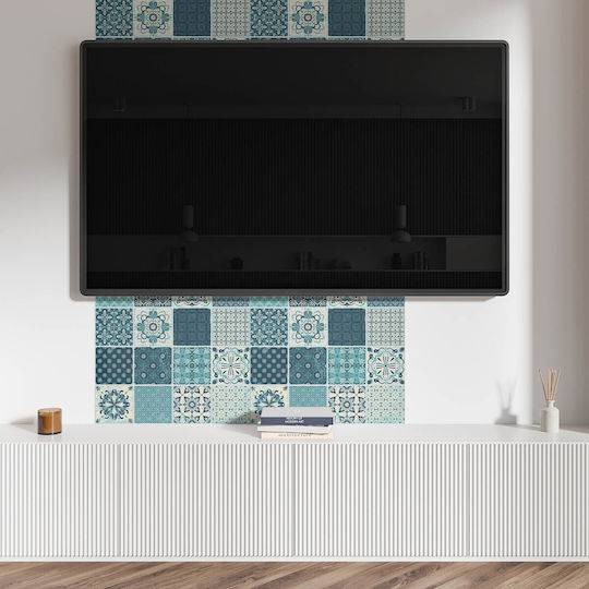 Wandsticker & Wandgemälde Vinyl Panel Moderne Innendekoration 100x50 cm Geometrische Mosaik Designs