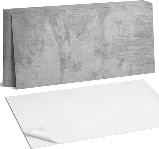 Self Adhesive Vinyl Floor Covering Printed Raw Concrete Texture 10x40x20 cm