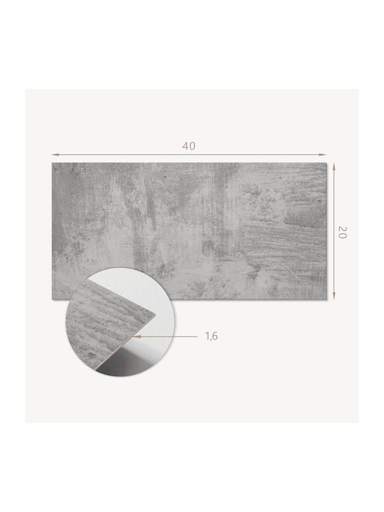 Wandsticker & Wandgemälde Vinyl Bodenbelag Druck Textur Unbehandelter Beton 10x40x20 Stück