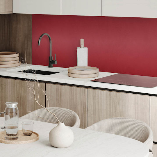 Panou Autocolant Din Vinil Imprimat Pentru Living 100x50 Cm Bordeaux