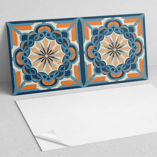 Panou Autocolant De Perete Din Vinil 100x50 Cm Model Mandala Model Floral