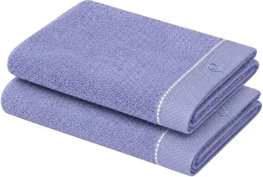 Billerbeck Πετσέτα Χεριών Orion Lilac 2τμχ Βάρους 525gr/m²