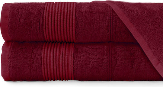 Darymex Darymex Badetuch Gesicht 50x90cm Burgundisch Gewicht 500gr/m²