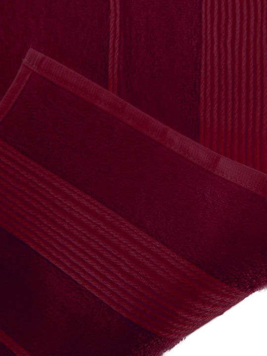 Darymex Darymex Badetuch Gesicht 50x90cm Burgundisch Gewicht 500gr/m²