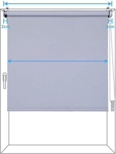 Eurohome Eurohome Rollos Total Blackout Grau P50xH130cm