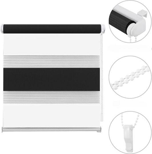 Eurohome Rollos Verdunkelung Weiß P40xH130cm